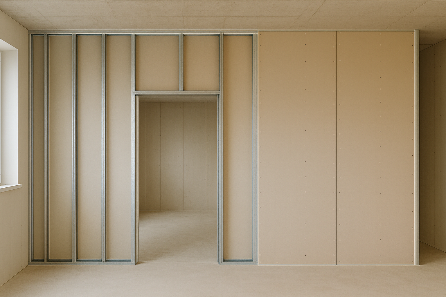 قواطع جبس بورد لتقسيم صالة أو مكتب في الكويت – عمر جبس بورد الكويت